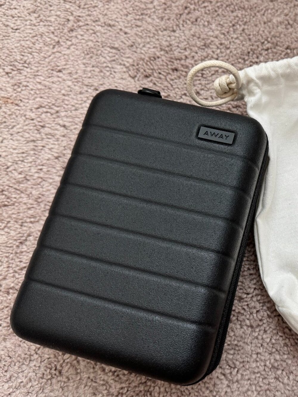 AWAY The Hard Shell Mini Suitcase Toiletry Luggage in Black